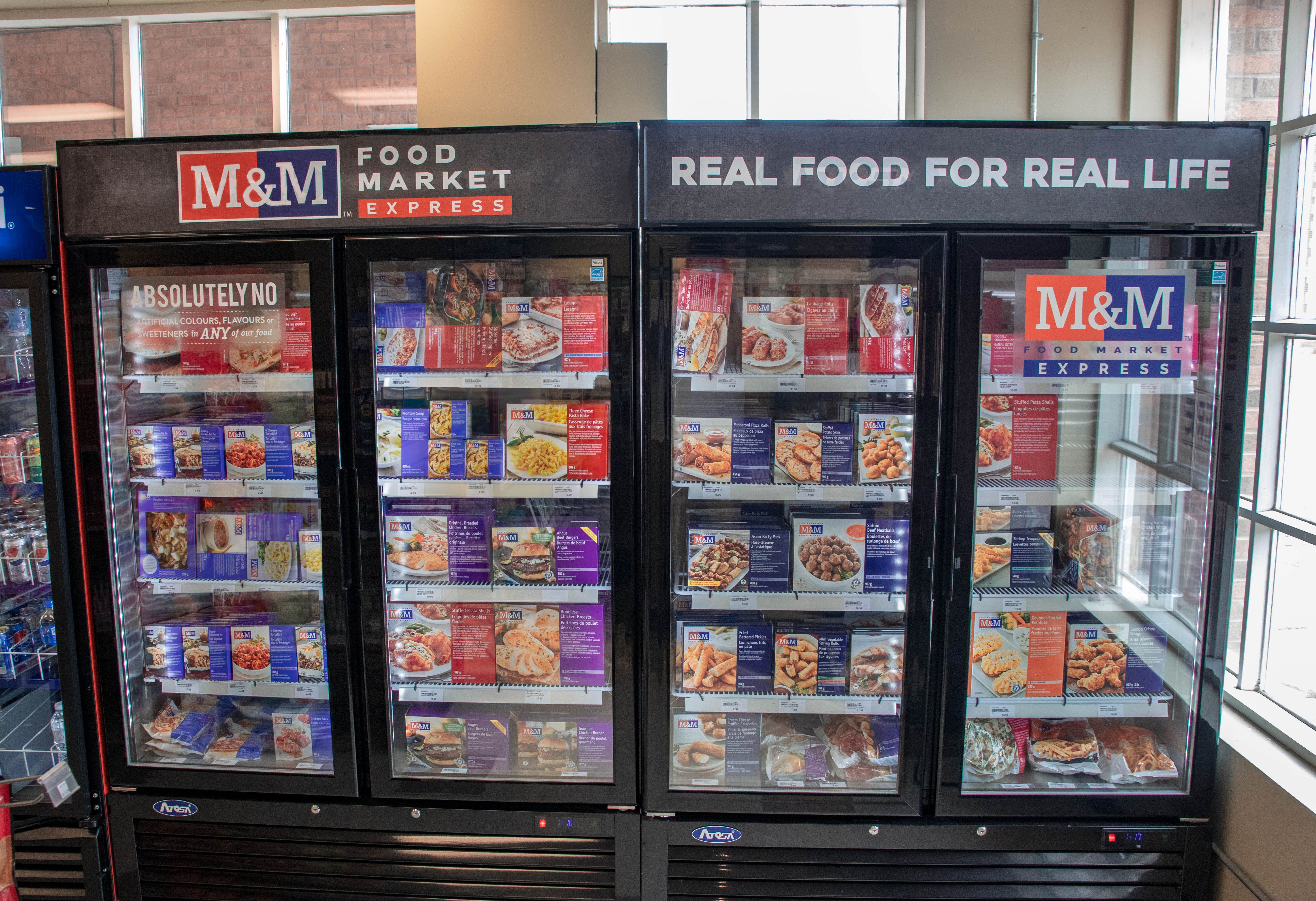 One of the freezer banners made and installed