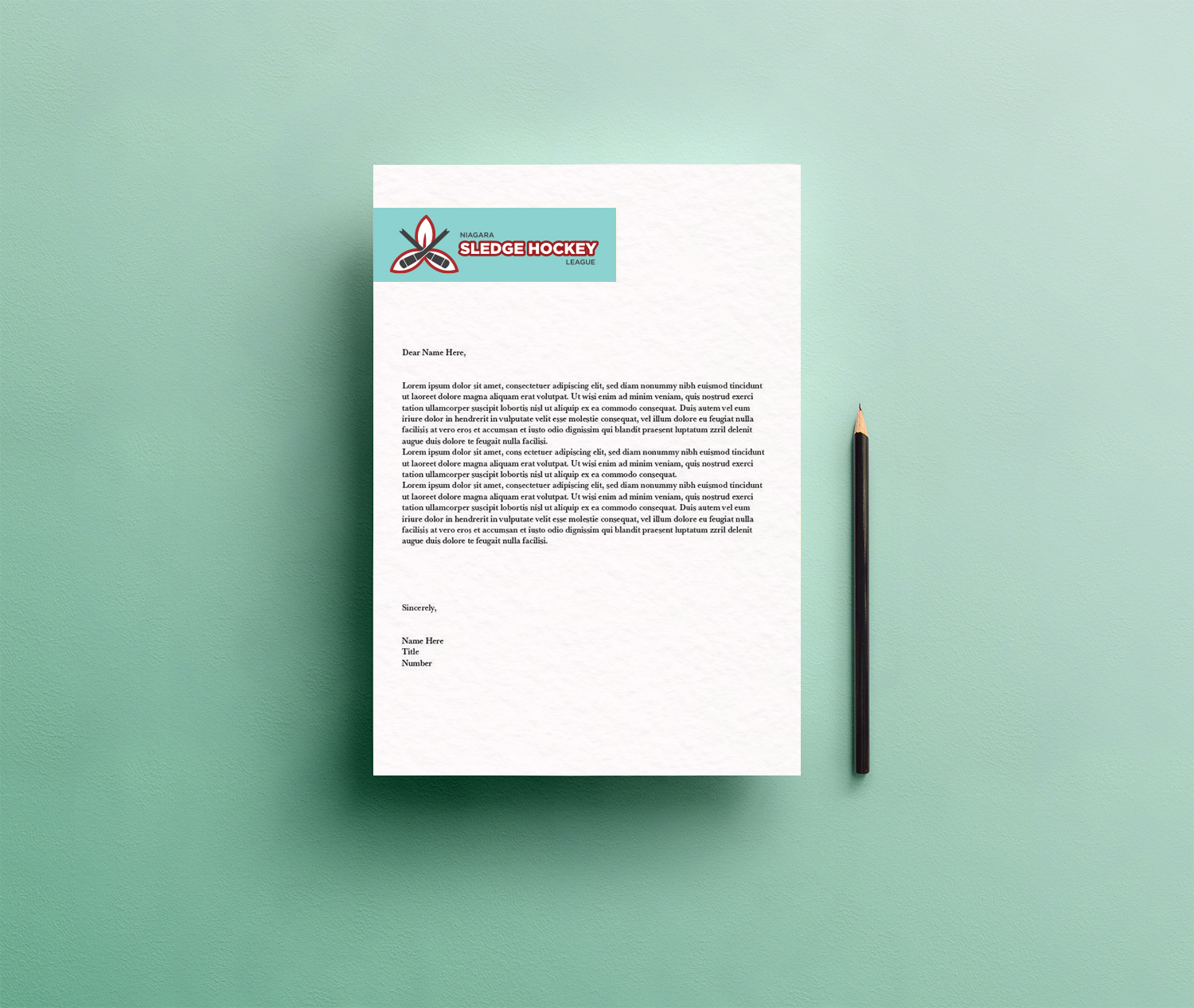 Niagara Sledhe Hockey League Letterhead